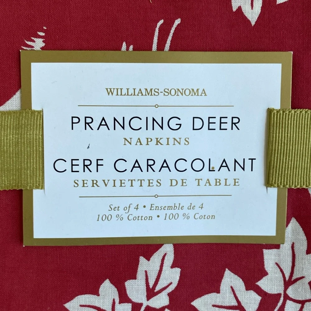 Prancing Deer Napkins - Williams Sonoma
